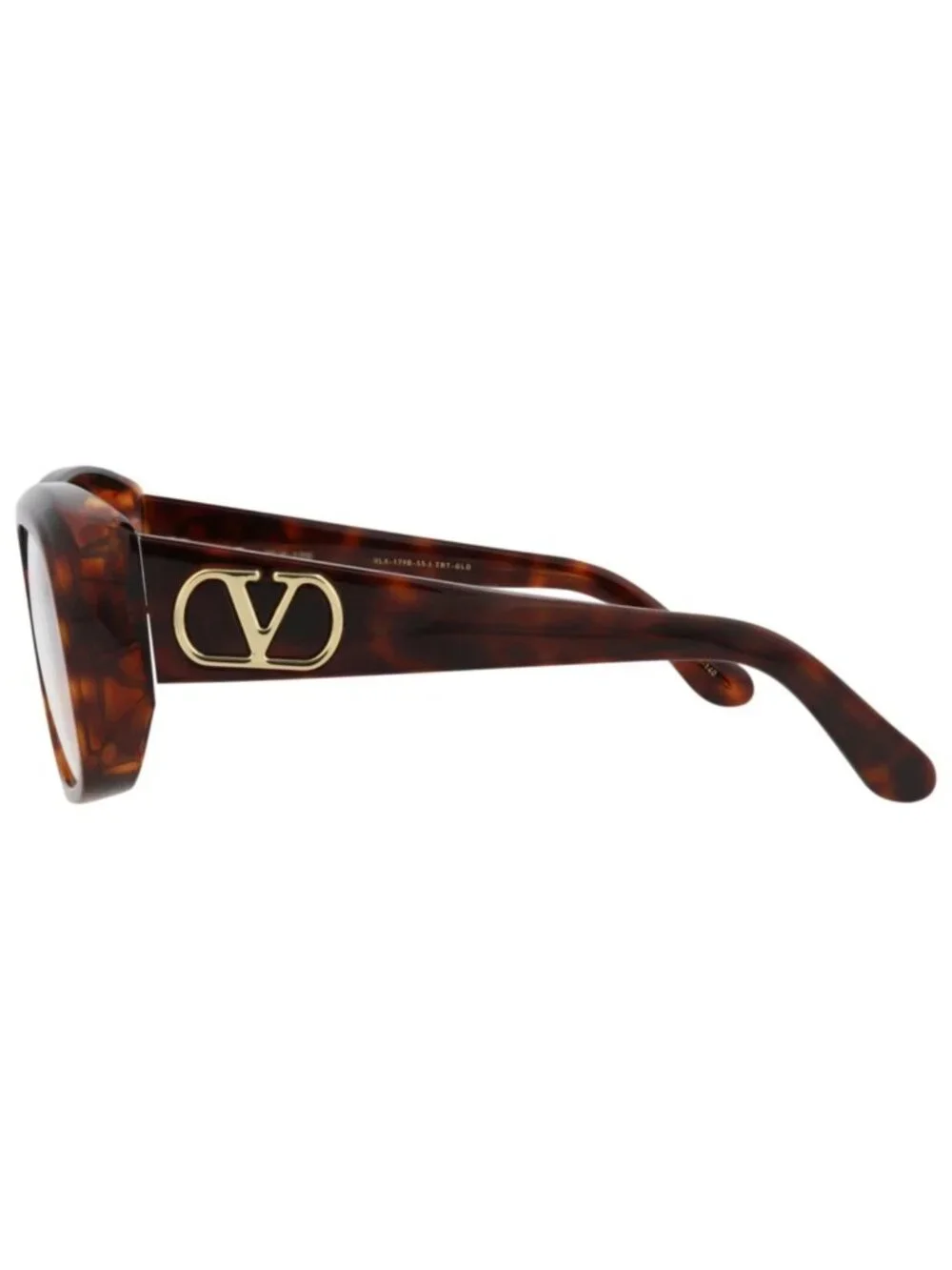 New Valentino Women's Eyeglasses Square Rectangle Acetate Frame Unisex Havana